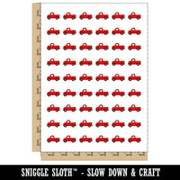 Cute Truck Temporary Tattoo Water Resistant Fake Body Art Set Collection (1 Sheet)