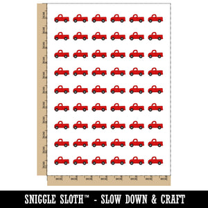 Cute Truck Temporary Tattoo Water Resistant Fake Body Art Set Collection (1 Sheet)