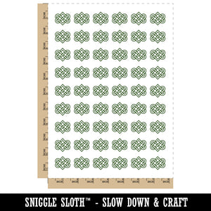 Celtic Love Knot Outline Temporary Tattoo Water Resistant Fake Body Art Set Collection (1 Sheet)