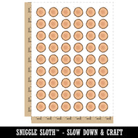 Hand Drawn Tree Rings Doodle Temporary Tattoo Water Resistant Fake Body Art Set Collection (1 Sheet)