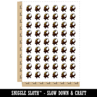 Cute and Grumpy Bald Eagle Temporary Tattoo Water Resistant Fake Body Art Set Collection (1 Sheet)