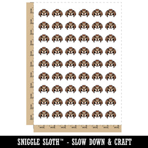 Cute Jumping Spider Temporary Tattoo Water Resistant Fake Body Art Set Collection (1 Sheet)