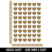 Spotted Cheetah head Temporary Tattoo Water Resistant Fake Body Art Set Collection (1 Sheet)