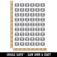 Cute Simple Skull and Crossbones Temporary Tattoo Water Resistant Fake Body Art Set Collection (1 Sheet)