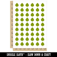 Intricate Leaf Design Temporary Tattoo Water Resistant Fake Body Art Set Collection (1 Sheet)