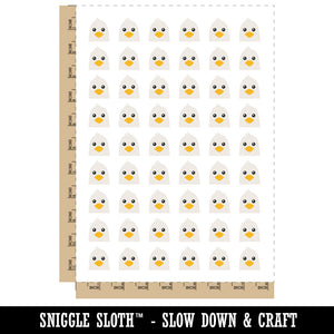 Peeking Bird Seagull Temporary Tattoo Water Resistant Fake Body Art Set Collection (1 Sheet)