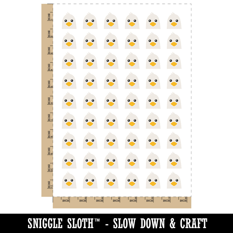 Peeking Bird Seagull Temporary Tattoo Water Resistant Fake Body Art Set Collection (1 Sheet)