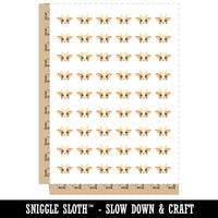 Peeking Goat Temporary Tattoo Water Resistant Fake Body Art Set Collection (1 Sheet)