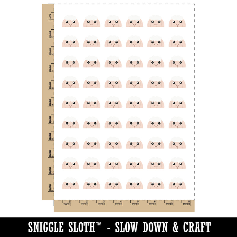 Peeking Sheep Temporary Tattoo Water Resistant Fake Body Art Set Collection (1 Sheet)