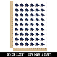 Captain Whale of the Salty Sea Temporary Tattoo Water Resistant Fake Body Art Set Collection (1 Sheet)