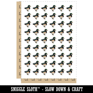 Elegant Wood Duck Temporary Tattoo Water Resistant Fake Body Art Set Collection (1 Sheet)