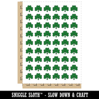 Three Leaf Clover Shamrock Tribal Celtic Knot Temporary Tattoo Water Resistant Fake Body Art Set Collection (1 Sheet)