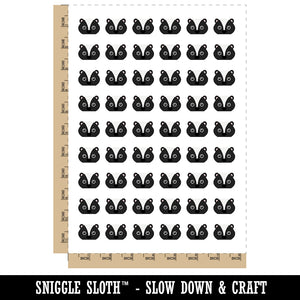 Peeking Skunk Temporary Tattoo Water Resistant Fake Body Art Set Collection (1 Sheet)
