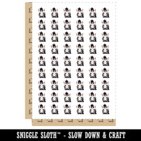 Peeking Zebra Temporary Tattoo Water Resistant Fake Body Art Set Collection (1 Sheet)