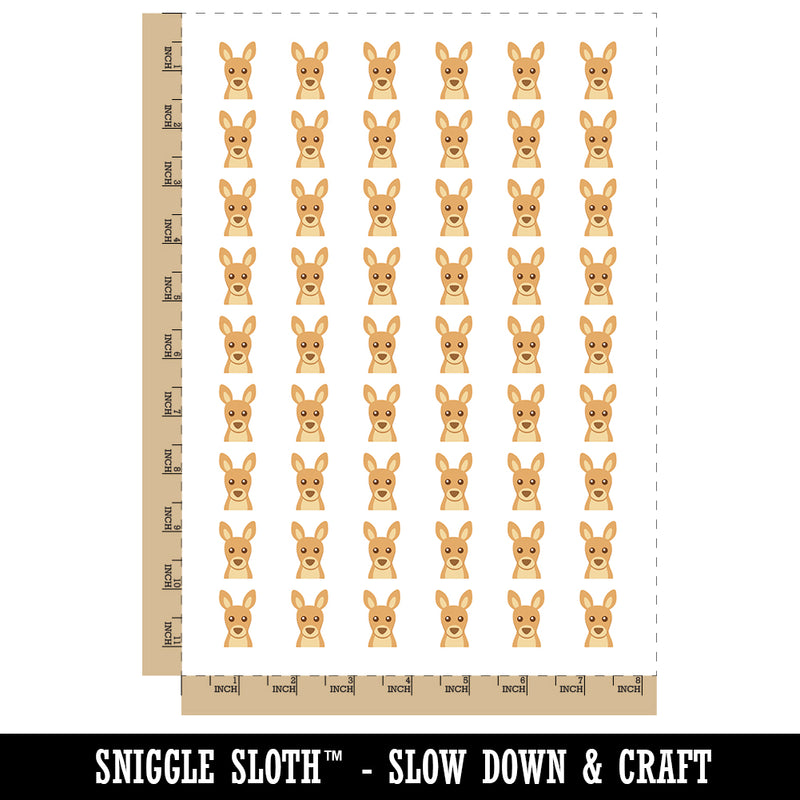 Peeking Kangaroo Temporary Tattoo Water Resistant Fake Body Art Set Collection (1 Sheet)