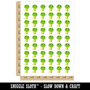 Peeking Snake Temporary Tattoo Water Resistant Fake Body Art Set Collection (1 Sheet)