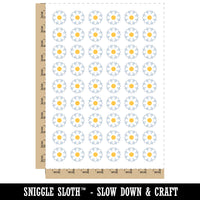 Single Daisy Flower Temporary Tattoo Water Resistant Fake Body Art Set Collection (1 Sheet)