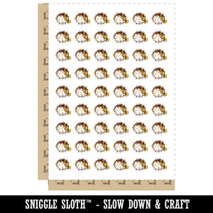Startled Spiny Puffed Pufferfish Funny Fugu Temporary Tattoo Water Resistant Fake Body Art Set Collection (1 Sheet)