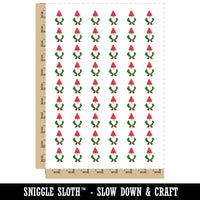 Whimsical Little Garden Gnome Temporary Tattoo Water Resistant Fake Body Art Set Collection (1 Sheet)
