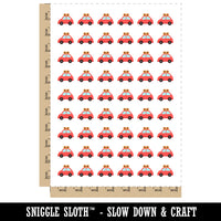 Cute Car with Suitcase Road Trip Travel Temporary Tattoo Water Resistant Fake Body Art Set Collection (1 Sheet)