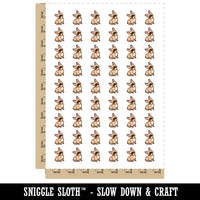 Frenchie Sitting Tilting Head French Bulldog Dog Temporary Tattoo Water Resistant Fake Body Art Set Collection (1 Sheet)