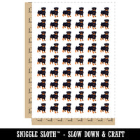 Rottweiler Rottie Standing Dog Temporary Tattoo Water Resistant Fake Body Art Set Collection (1 Sheet)