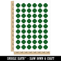 Celtic Shamrock Knot Silhouette Temporary Tattoo Water Resistant Fake Body Art Set Collection (1 Sheet)