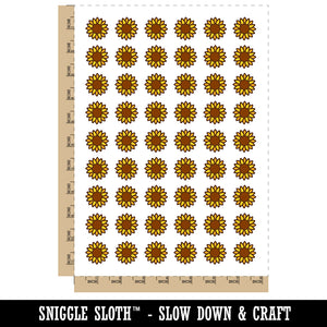 Summer Sunflower Temporary Tattoo Water Resistant Fake Body Art Set Collection (1 Sheet)
