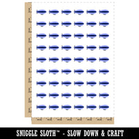 Blimp Dirigible Zeppelin Airship Silhouette Temporary Tattoo Water Resistant Fake Body Art Set Collection (1 Sheet)