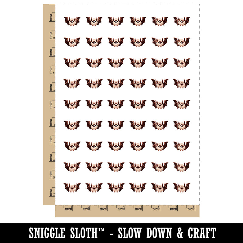 Cute Little Fuzzy Bat Temporary Tattoo Water Resistant Fake Body Art Set Collection (1 Sheet)