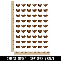 Friendly Beaver Buddy Temporary Tattoo Water Resistant Fake Body Art Set Collection (1 Sheet)