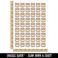Unamused and Unhappy Cat Loaf Temporary Tattoo Water Resistant Fake Body Art Set Collection (1 Sheet)