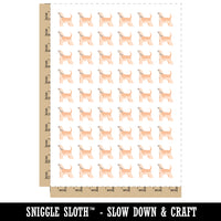 Afghan Hound Dog Solid Temporary Tattoo Water Resistant Fake Body Art Set Collection (1 Sheet)