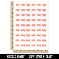 Solid Pig Farm Animal Temporary Tattoo Water Resistant Fake Body Art Set Collection (1 Sheet)