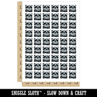 Negative Skull Spooky Bone Face Halloween Temporary Tattoo Water Resistant Fake Body Art Set Collection (1 Sheet)