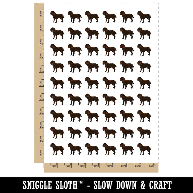 American Water Spaniel Dog Solid Temporary Tattoo Water Resistant Fake Body Art Set Collection (1 Sheet)