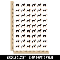 Beauceron Dog Solid Temporary Tattoo Water Resistant Fake Body Art Set Collection (1 Sheet)