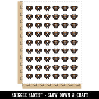 Boxer Dog Head Temporary Tattoo Water Resistant Fake Body Art Set Collection (1 Sheet)