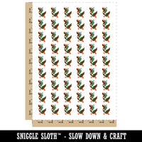 Excited and Happy Mallard Duck Cartoon Temporary Tattoo Water Resistant Fake Body Art Set Collection (1 Sheet)