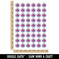 Coneflower Echinacea Temporary Tattoo Water Resistant Fake Body Art Set Collection (1 Sheet)