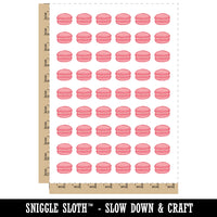 Macaron Cookie Sketch Temporary Tattoo Water Resistant Fake Body Art Set Collection (1 Sheet)