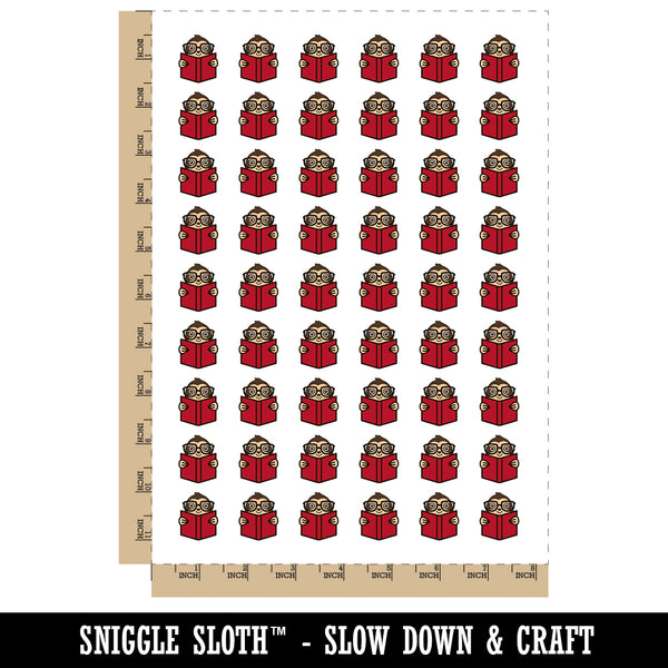 Sloth Reading Book Temporary Tattoo Water Resistant Fake Body Art Set ...