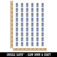 Scandinavian Flower Temporary Tattoo Water Resistant Fake Body Art Set Collection (1 Sheet)