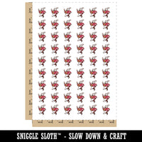 White Rabbit Pocket Watch Wonderland Temporary Tattoo Water Resistant Fake Body Art Set Collection (1 Sheet)