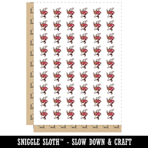 White Rabbit Pocket Watch Wonderland Temporary Tattoo Water Resistant Fake Body Art Set Collection (1 Sheet)