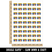 Canned Luncheon Meat Pork Ham Temporary Tattoo Water Resistant Fake Body Art Set Collection (1 Sheet)
