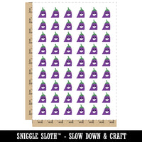 Flirty Pocket Eggplant Aubergine Funny Temporary Tattoo Water Resistant Fake Body Art Set Collection (1 Sheet)