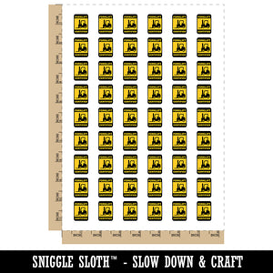 Forklift Certified Heavy Work Machine Operator Temporary Tattoo Water Resistant Fake Body Art Set Collection (1 Sheet)