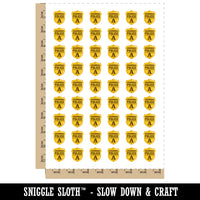 Grammar Police Badge Temporary Tattoo Water Resistant Fake Body Art Set Collection (1 Sheet)