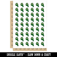 Patient Sitting Frog Temporary Tattoo Water Resistant Fake Body Art Set Collection (1 Sheet)